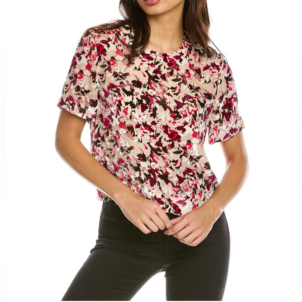 NWT rag & bone Gia Cropped Burnout Tee, Small